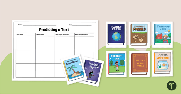 Go to Free Story Prediction Worksheet teaching resource