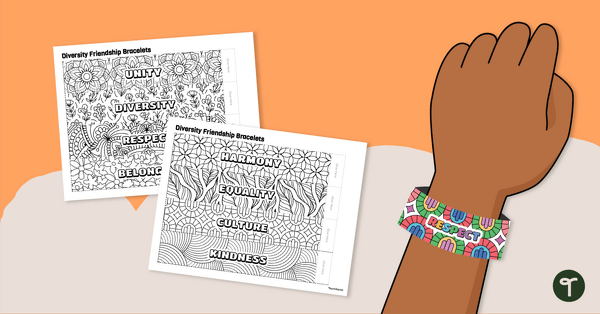 Go to Printable Bracelets – Celebrate Diversity! teaching resource