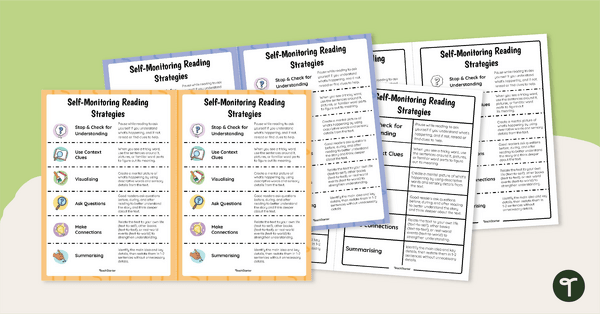 Go to Self Monitoring Strategies for Reading Comprehension Flashcards teaching resource