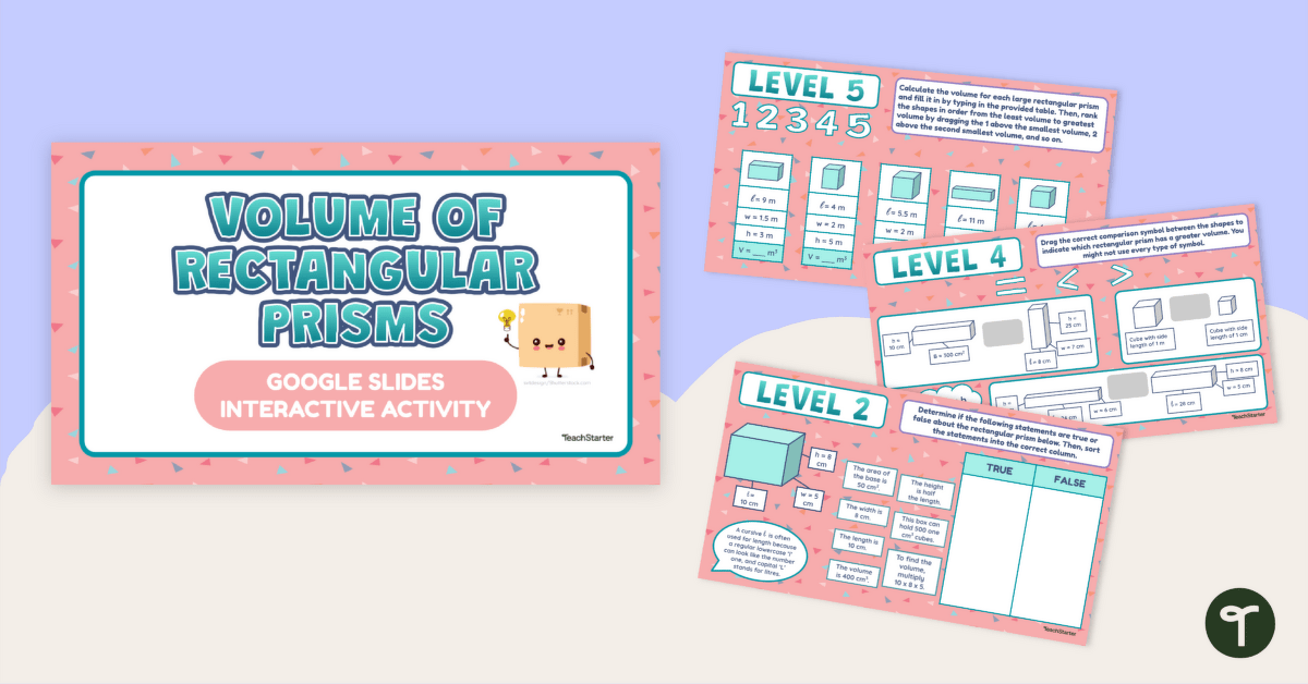 Interactive Volume Activities teaching resource