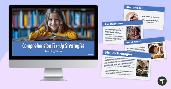 Go to Comprehension Fix-Up Strategies Teaching Slides teaching resource