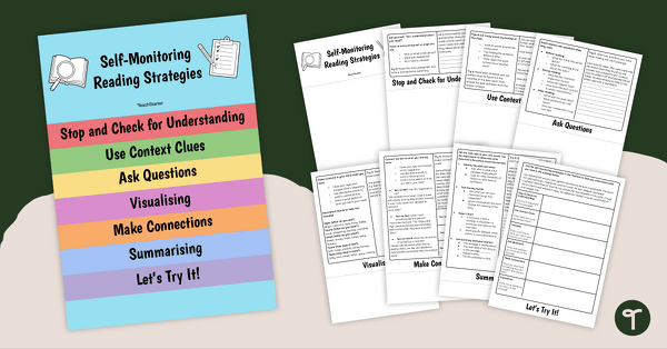 Go to Self Monitoring Reading Comprehension Strategies Flipbook teaching resource