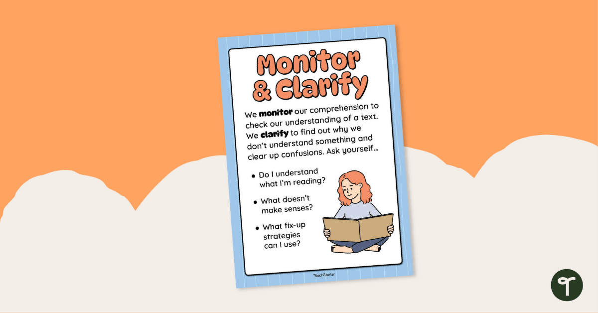 Free Monitor and Clarify Poster teaching resource