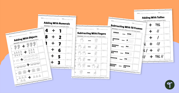 Go to Single Digit Addition and Subtraction Worksheets teaching resource