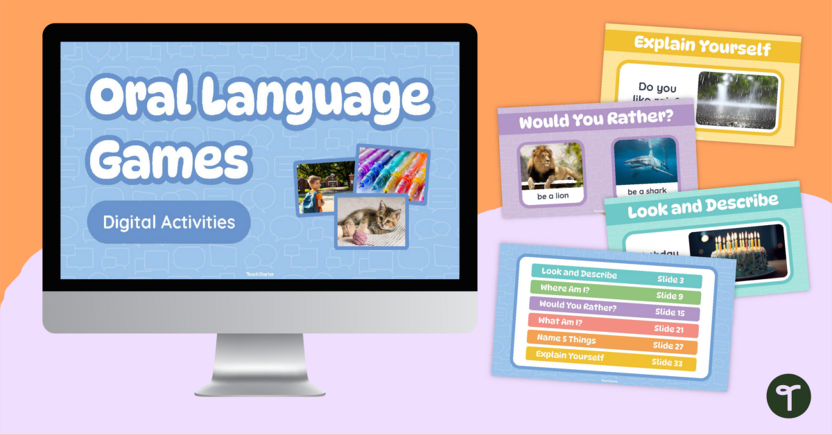 Oral Language Games - Digital Activity teaching resource