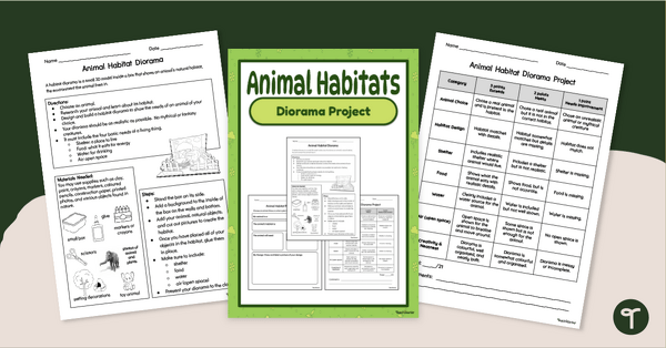 Go to Animal Habitat Diorama Project teaching resource