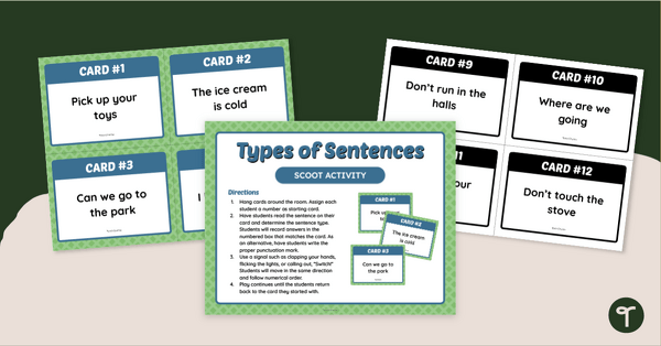 Go to Types of Sentences Game - Year 1-2 SCOOT! teaching resource