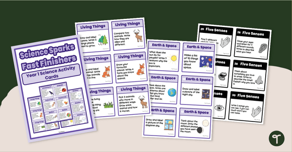 Go to Science Sparks - Year 1 Science Activities for Fast Finishers teaching resource