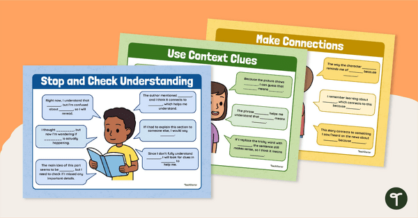 Go to Monitoring Comprehension Anchor Charts teaching resource