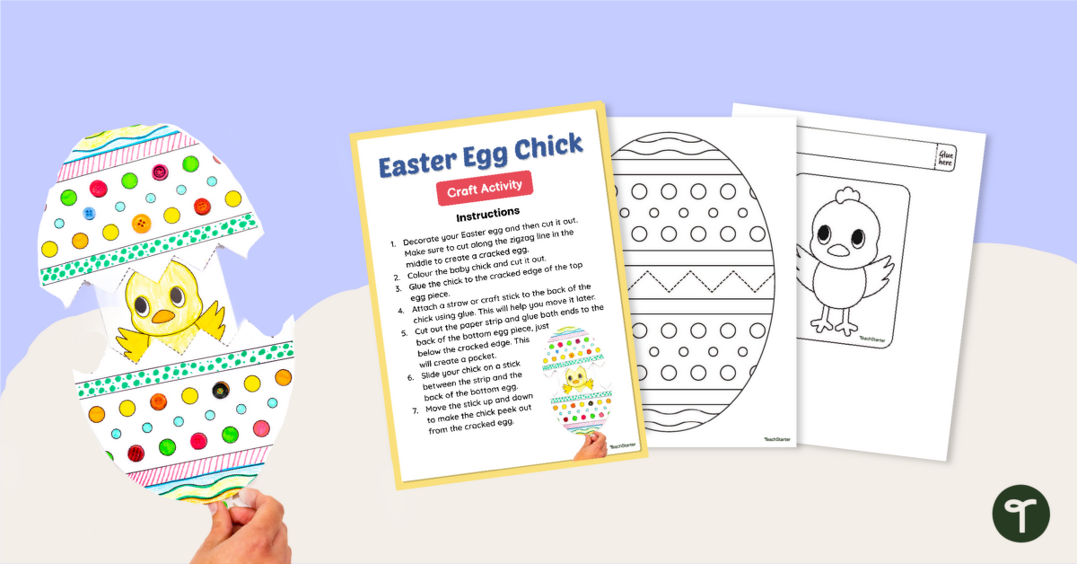 Easter Chick Craft Activity teaching resource