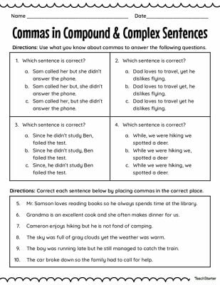 Comma Test Pack (3-5) teaching resource