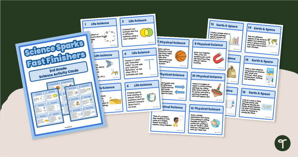 Go to Science Sparks - 3rd Grade Science Activity Cards teaching resource