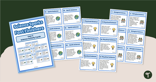 Go to Science Sparks - Year 3 Science Activity Cards teaching resource