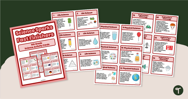 Go to Science Sparks - 5th Grade Science Activities for Fast Finishers teaching resource