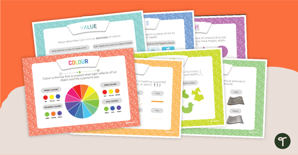 Elements of Art Poster Pack teaching resource