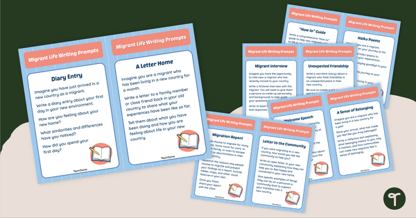 Go to Migrant Life Writing Prompts teaching resource