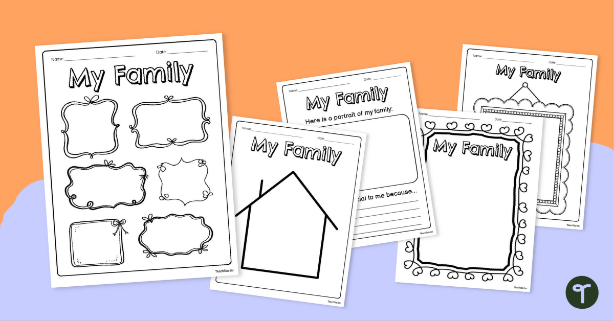 My Family Portrait Templates teaching resource