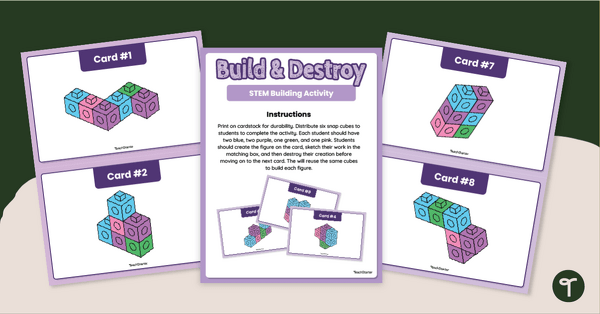 Go to Build & Destroy - STEM Building Challenges for Kindergarten teaching resource