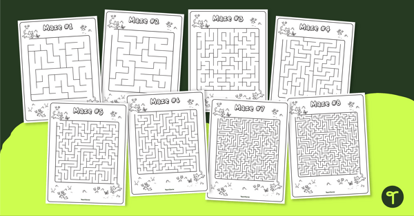 Go to Maze Puzzle Pack (Cat-Themed) teaching resource