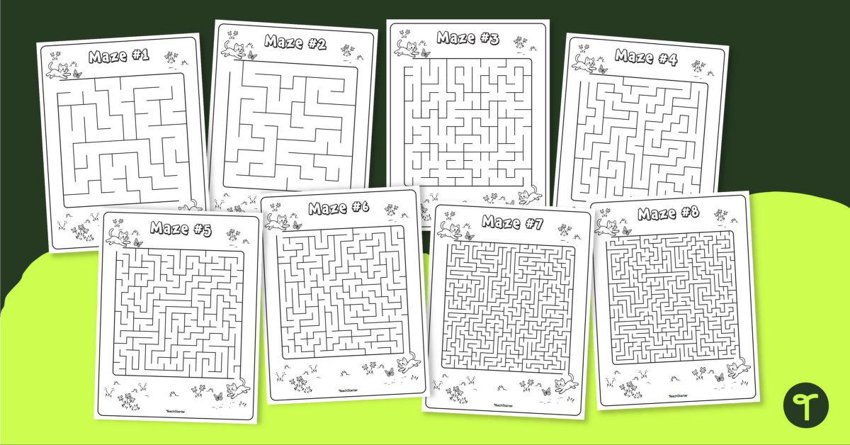Multi-Level Maze Puzzles teaching resource
