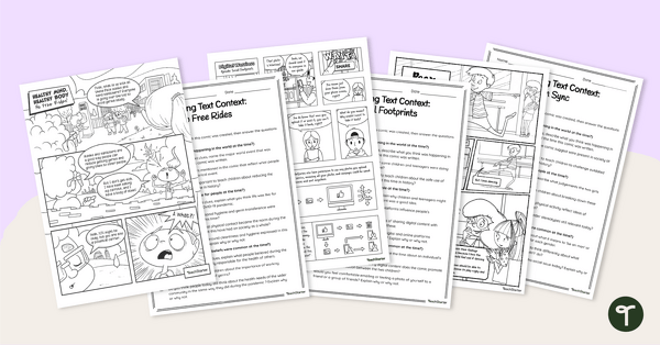 Go to Analysing Text Context Worksheet Pack teaching resource