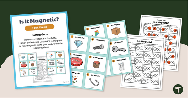 Go to Task Card Activity - Magnets teaching resource