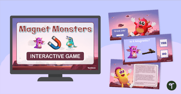 Go to Magnet Monster Interactive Game (K) teaching resource
