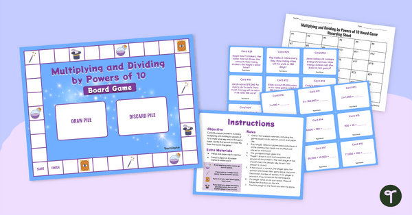 Go to Dividing and Multiplying by Powers of 10 Game teaching resource