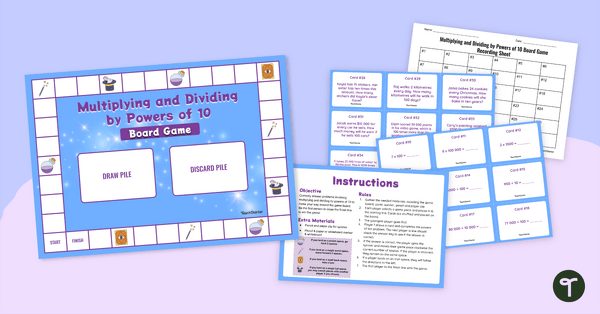 Go to Multiplying and Dividing by Powers of 10 Game teaching resource