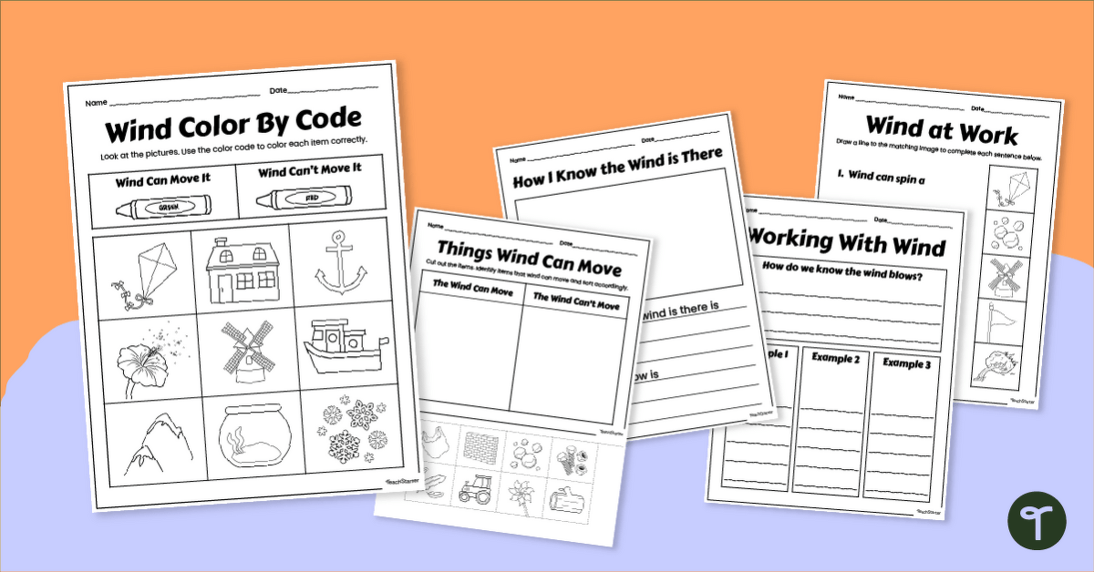 Working with Wind Worksheets teaching resource