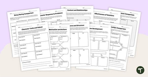 Go to Comparing and Contrasting Texts Graphic Organisers teaching resource
