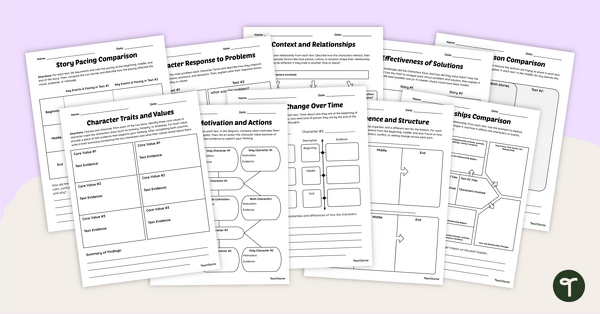 Go to Comparing and Contrasting Texts Graphic Organizers teaching resource