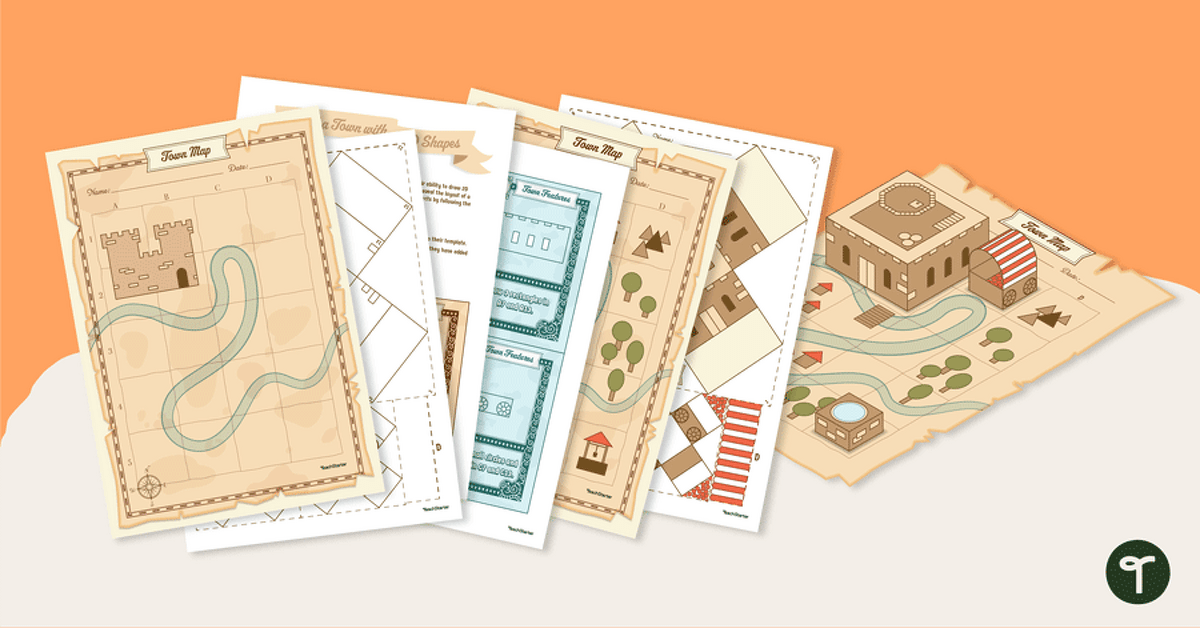 Ye Olde Geometry Town Project teaching resource