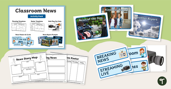 Go to Classroom News Template Pack teaching resource