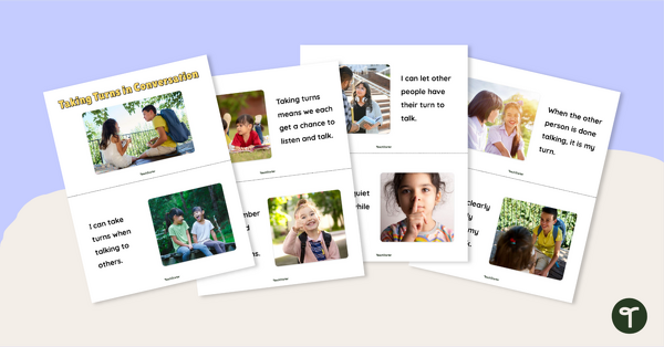 Go to Taking Turns in Conversation Social Story teaching resource