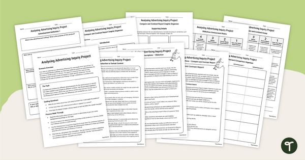 Go to Analysing Advertisements Inquiry Project teaching resource