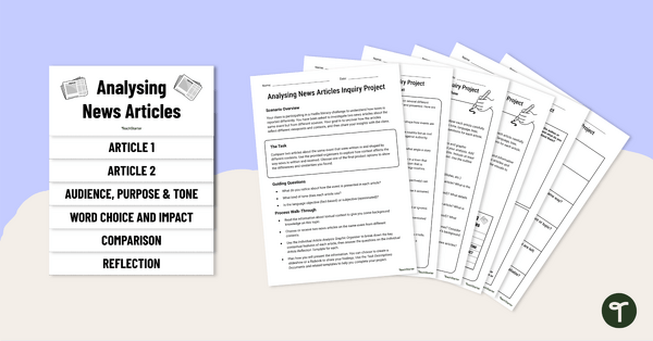 Go to Analysing News Articles Inquiry Project teaching resource