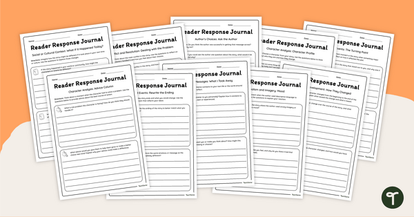 Go to Reading Response Journal for Literature teaching resource