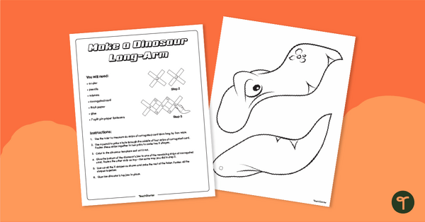 Go to Make a Dinosaur Long-Arm Activity teaching resource