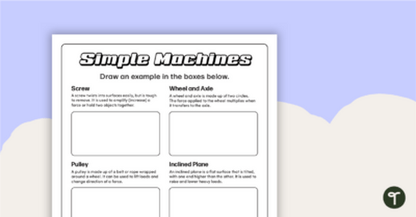 Go to Drawing Simple Machines teaching resource
