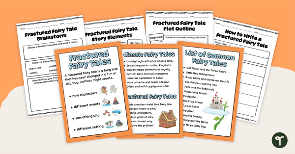 Go to How to Write a Fractured Fairy Tale Worksheet Pack teaching resource