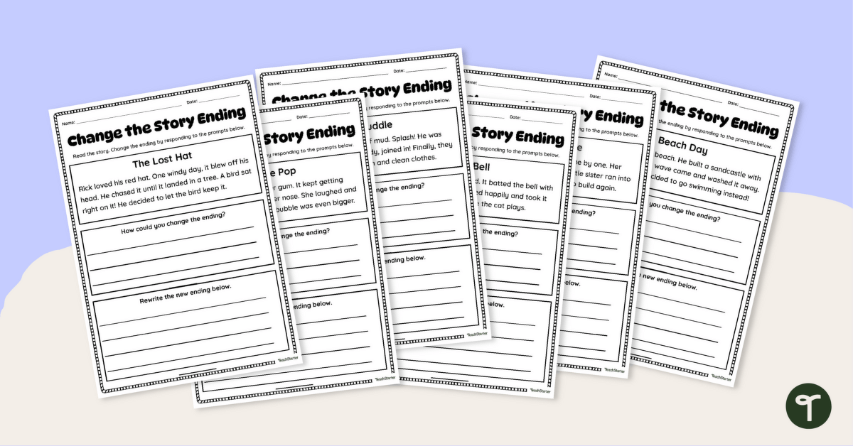 Change the Ending of the Story Worksheets teaching resource