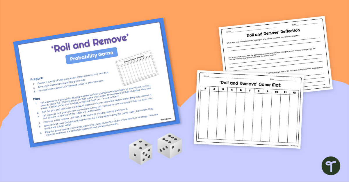 Probability Games — ‘Roll and Remove’ teaching resource