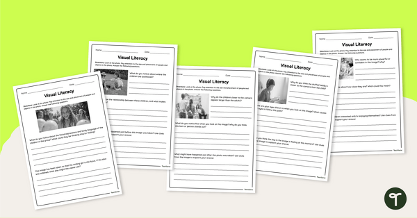 Image of Visual Literacy Worksheets