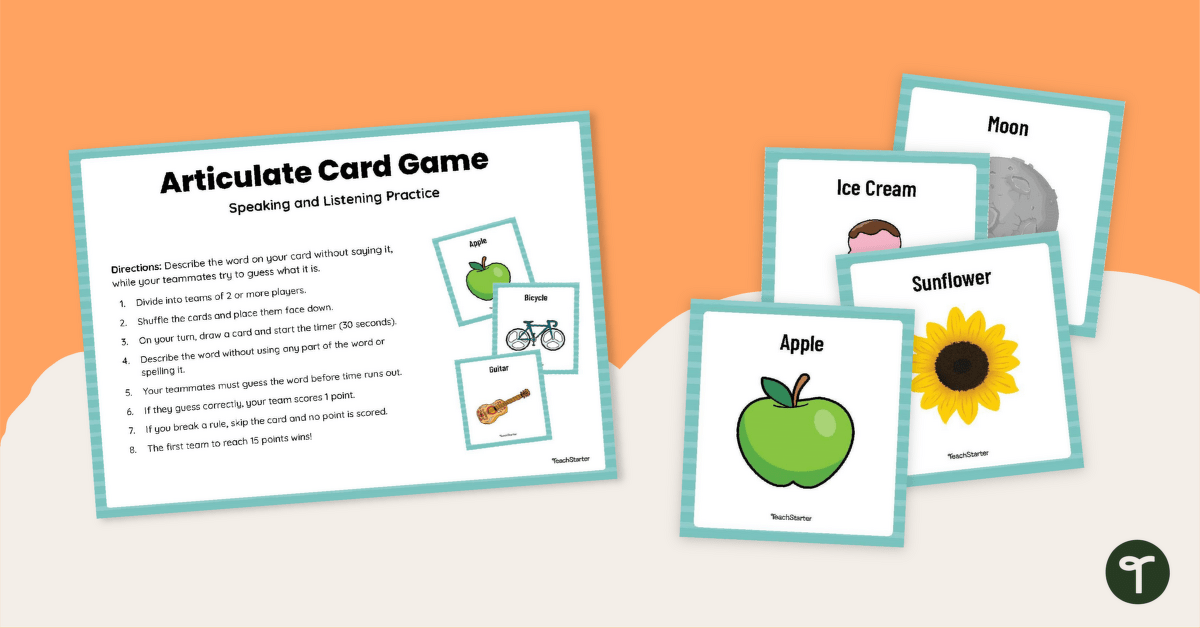 Oral Language Picture Cards - Express it teaching resource