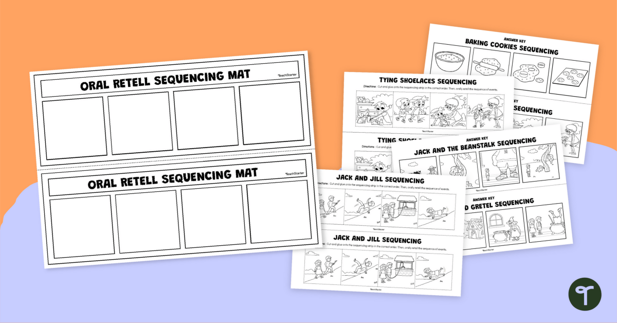 Oral Retell Sequencing Mats teaching resource