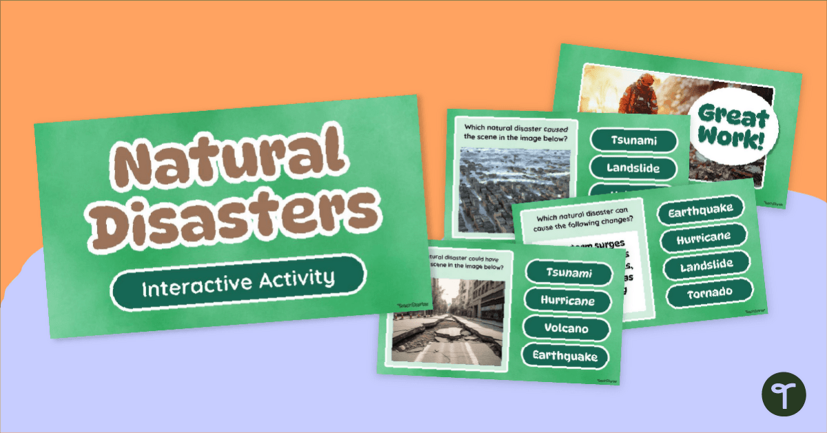 Natural Disasters Game - Interactive teaching resource