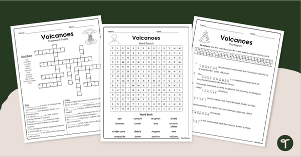 Go to Free Volcano Worksheets teaching resource