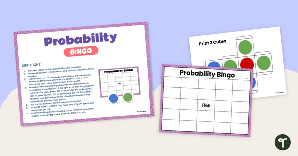 Go to BINGO! Probability Game teaching resource