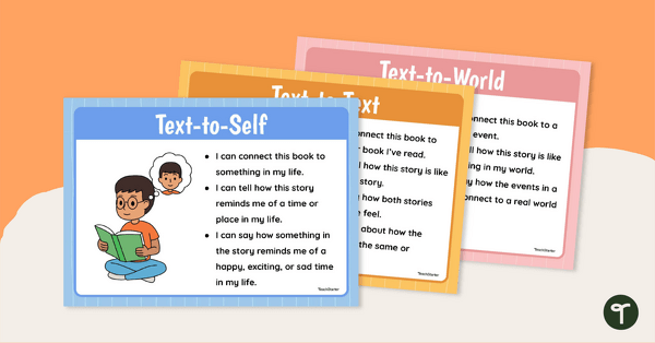 Go to Making Connections Text to Self Poster Pack teaching resource